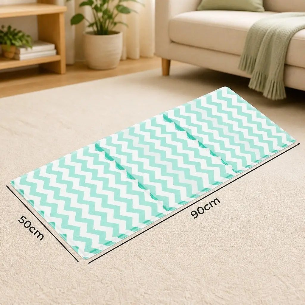 Pet Cooling Mat Textilene Foam 50cm x 90cm Green