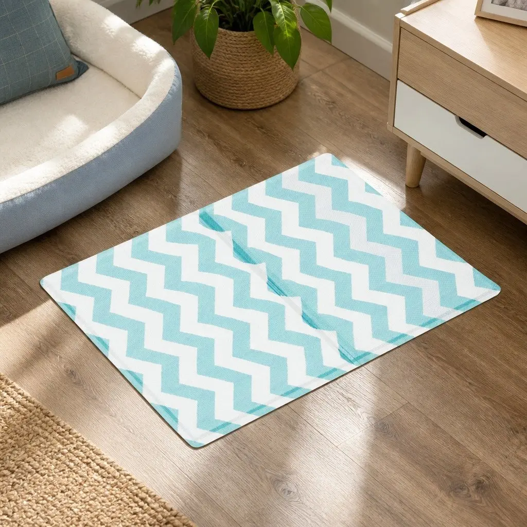 Blue Textured Cooling Mat for Pets