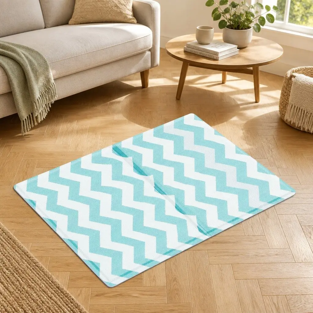 Blue Textured Cooling Mat for Pets
