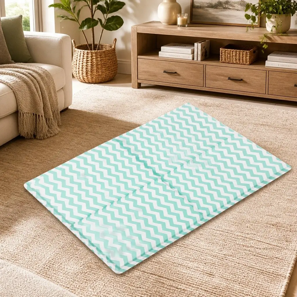 Pet Cooling Mat XL Textured Surface Foldable Portable Self-Cooling for Dogs Home