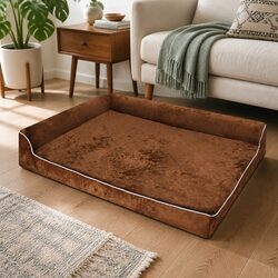 Premium L-Shaped Orthopedic Dog Bed with Memory Foam