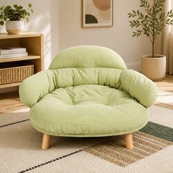 Comfort-Focused Elevated Pet Sofa Bed for Dogs and Cats