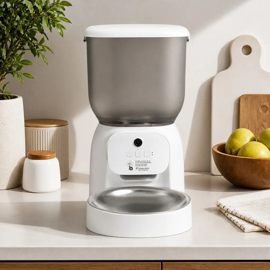 Automatic Smart Pet Feeder 4L WiFi App Control Camera Video iPhone Android Dogs