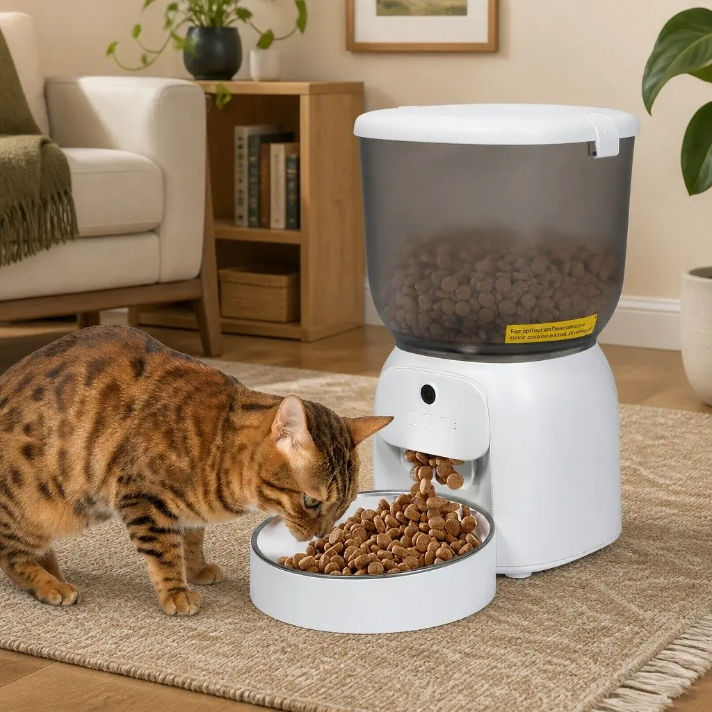 Automatic Smart Pet Feeder 4L WiFi App Control Camera Video iPhone Android Dogs
