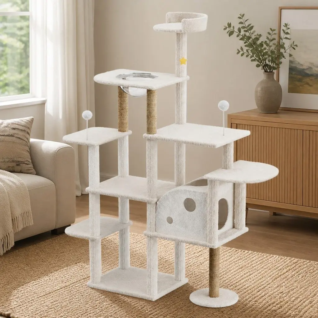 Large Multi-Level Cat Tree Tower 172cm for Scratching