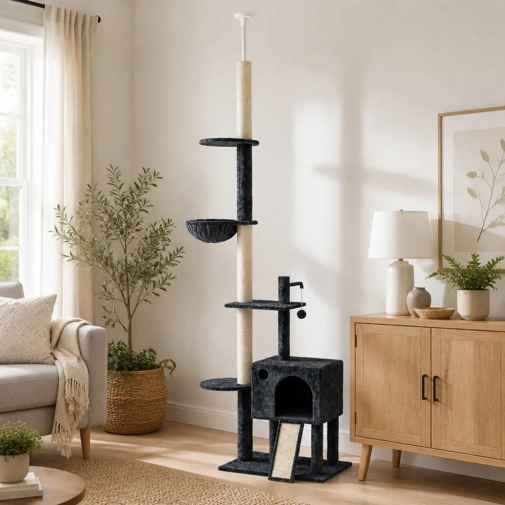 Multi-Level Cat Tree with Hammock and Scratching Post