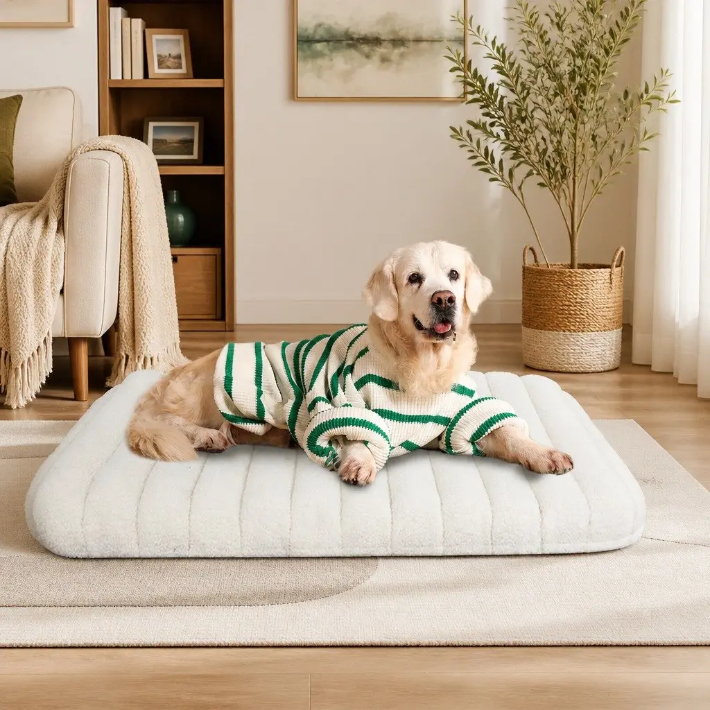Large Orthopedic Dog Bed with Waterproof Cover and Non-Slip Base