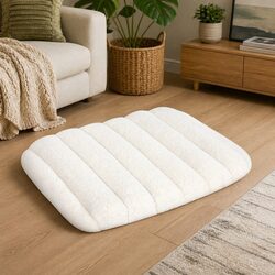 Premium Orthopedic Dog Bed for Small Pets, White