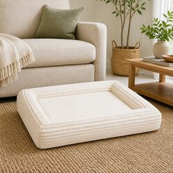 Large Orthopedic Dog Bed with Egg Crate Foam and Bolsters