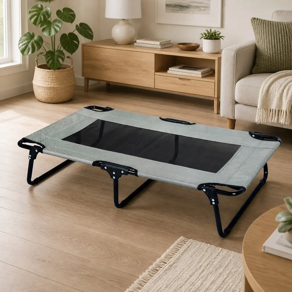Large Elevated Dog Bed for Indoor and Outdoor Use