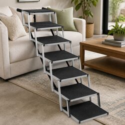 Sturdy Foldable Pet Ramp for Dogs – Adjustable Height