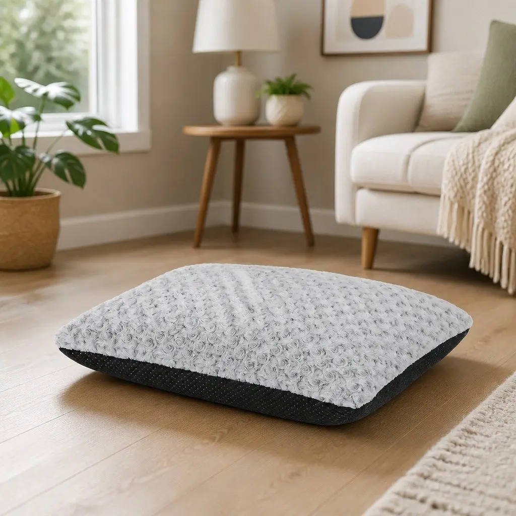 Plush Dog Bed for Senior Dogs with Joint Support