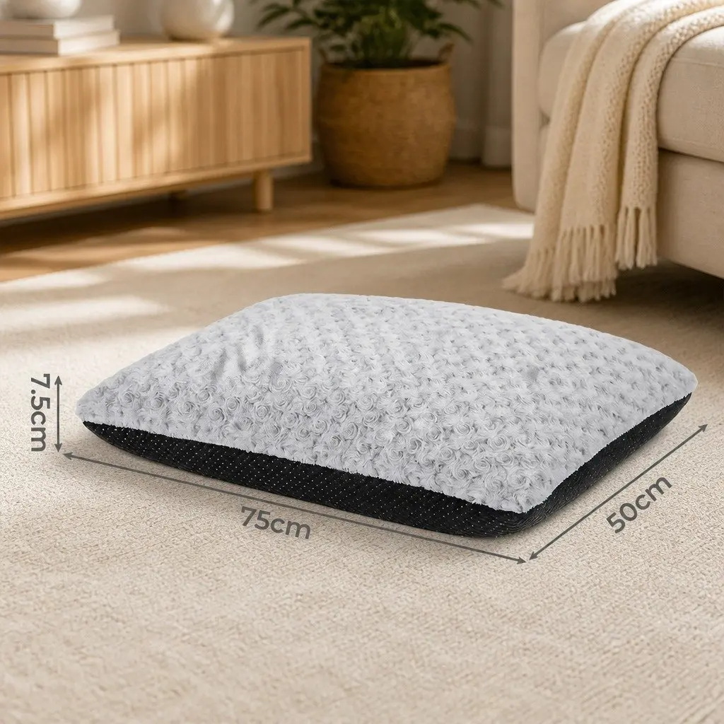 Plush Dog Bed with Waterproof Liner and Non-Slip Base