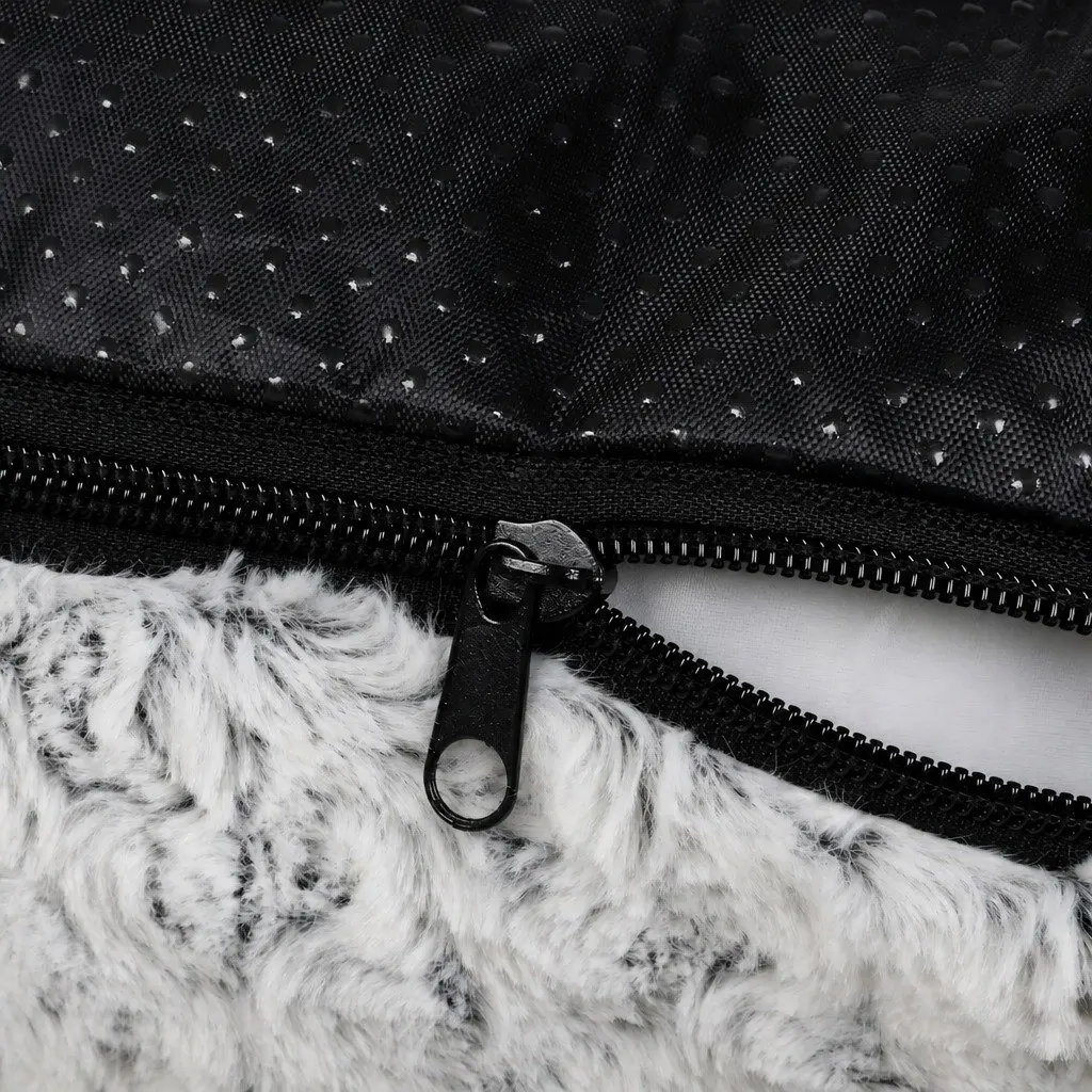 Plush Dog Bed with Waterproof Liner and Non-Slip Base