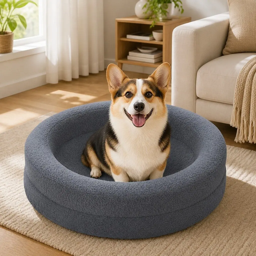 Orthopedic Memory Foam Dog Bed with Waterproof Cover