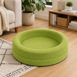 Premium Orthopedic Memory Foam Dog Bed with Bolster