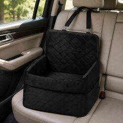 Durable Pet Car Seat Booster with Safety Features