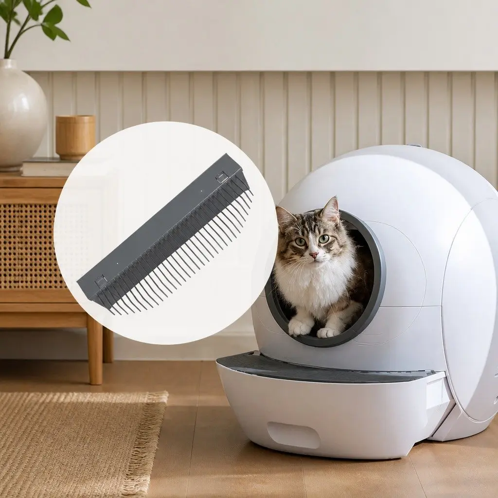 Grey Rake for Automatic Litter Box