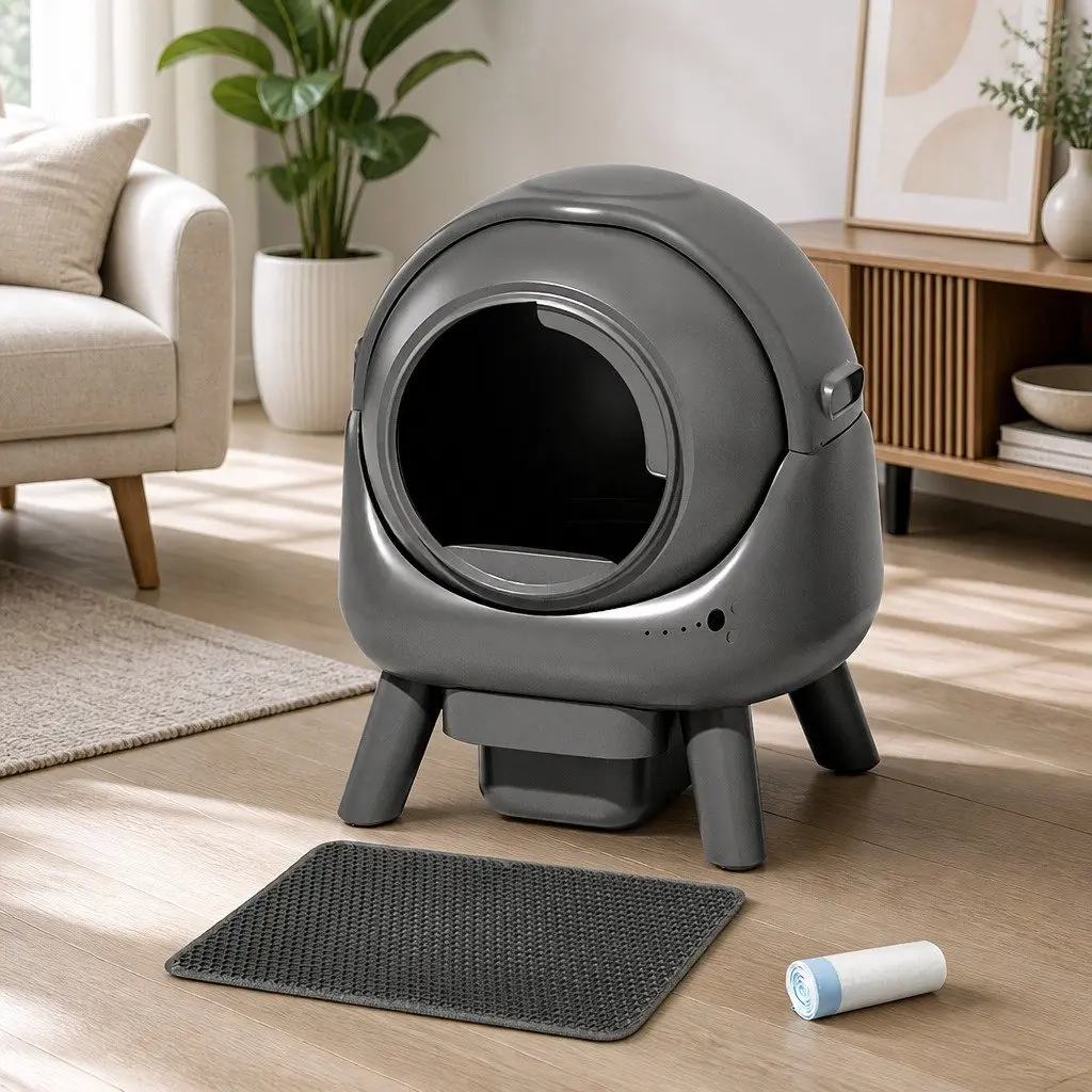 Self-Cleaning Cat Litter Box with APP Control