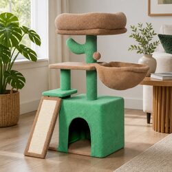 Multi-Level Cat Tree Tower Scratching Post Climbing Condo Perch Playhouse Bed