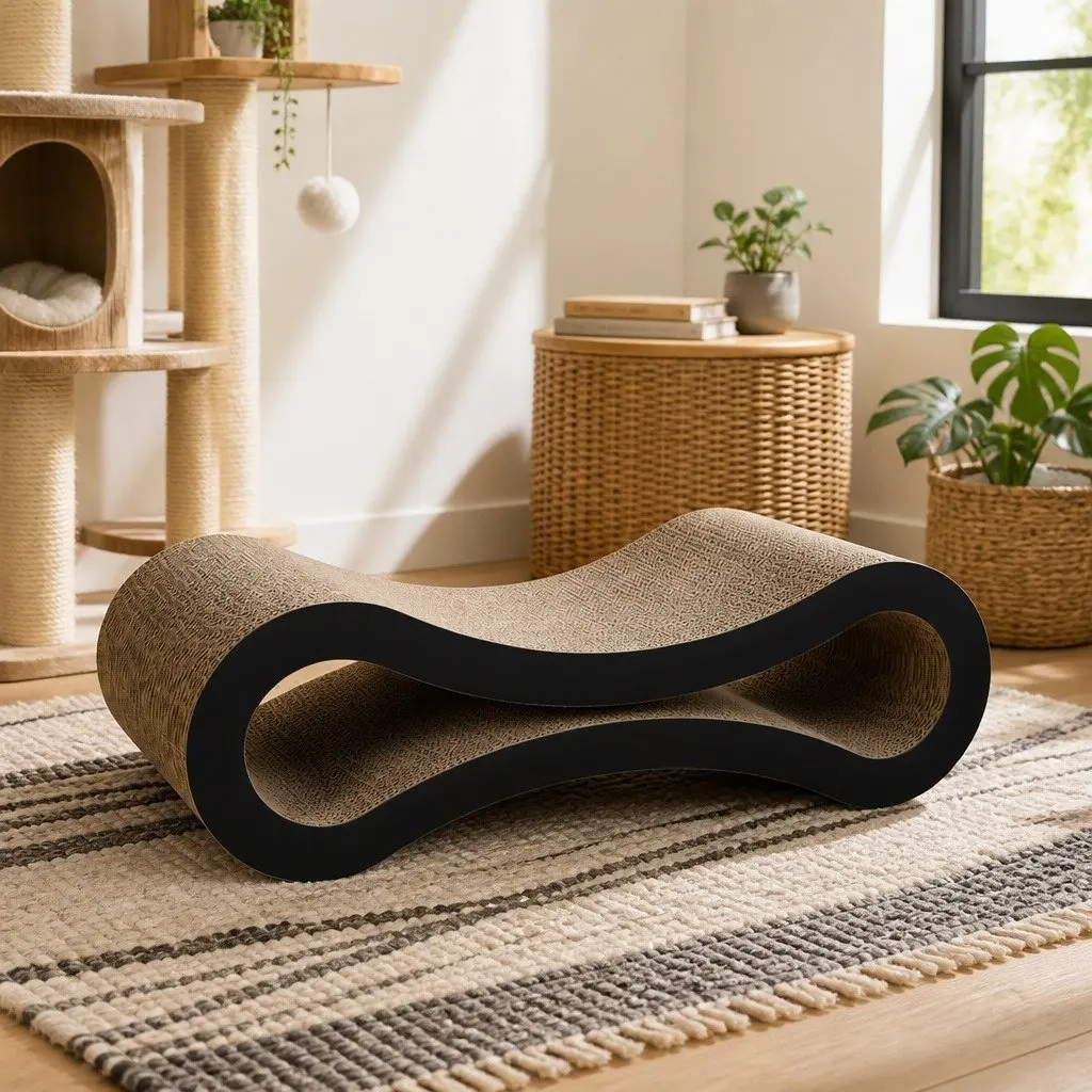Extra-Large Cat Scratcher Board Bed 50cm Durable Lounger