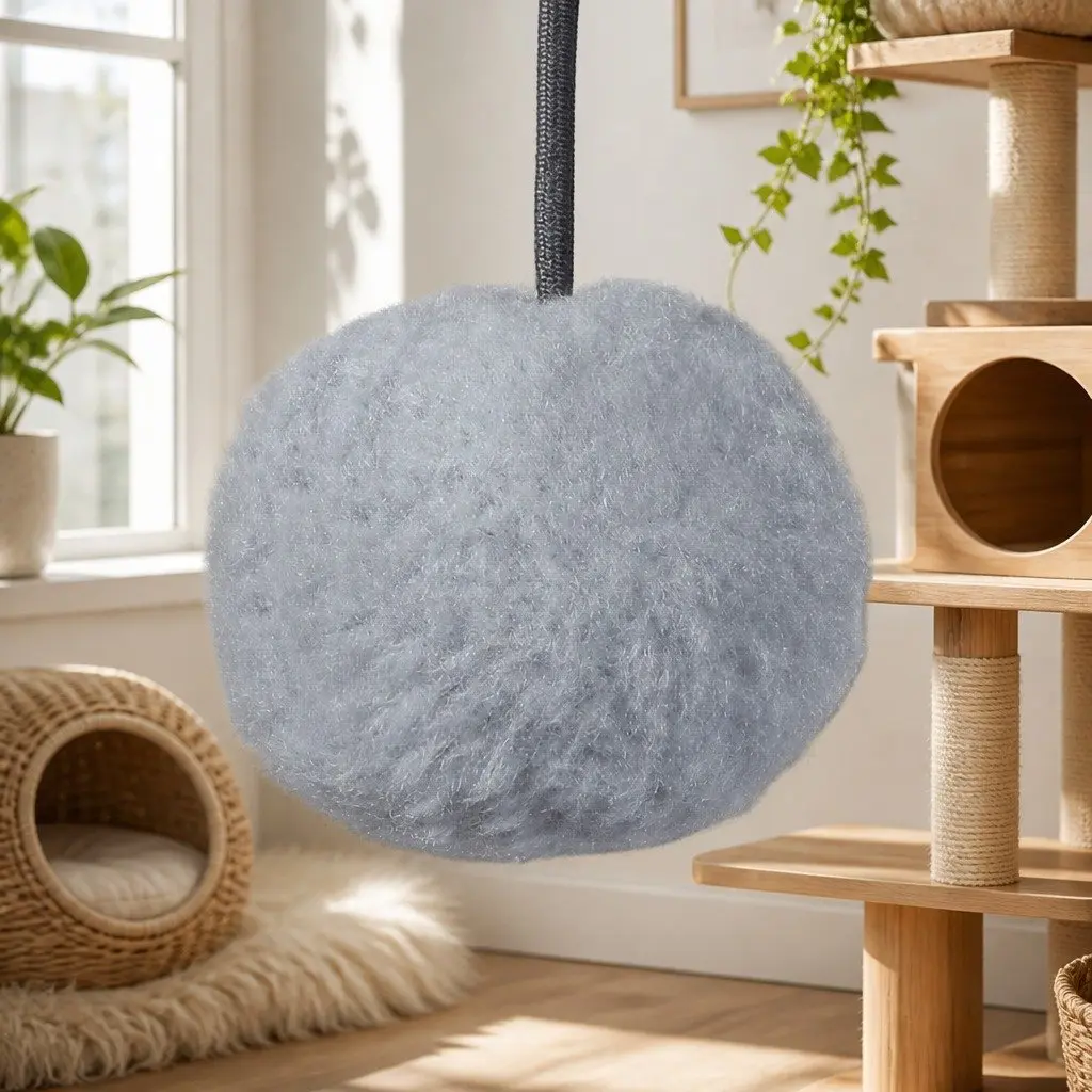 Cat Scratching Post with Large Perch and Toy