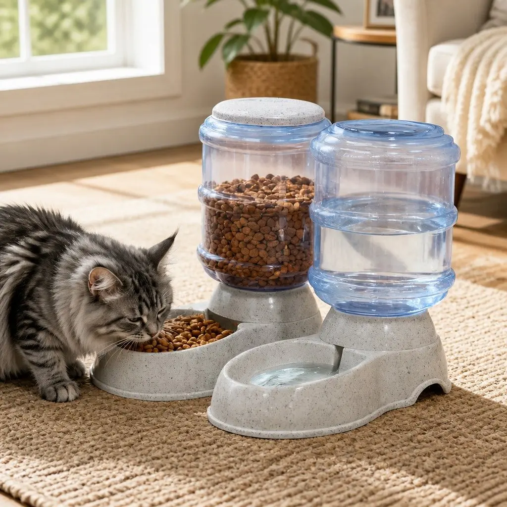 3.5L Automatic Pet Feeder & Water Dispenser