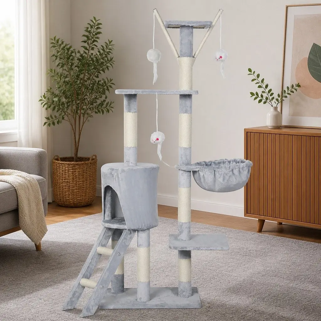 Multi-Level Cat Tree Tower with Dual Condos