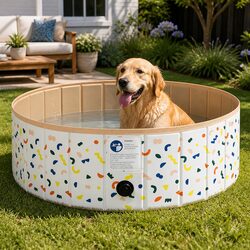 Durable Foldable Pet Swimming Pool 120cm for Dogs