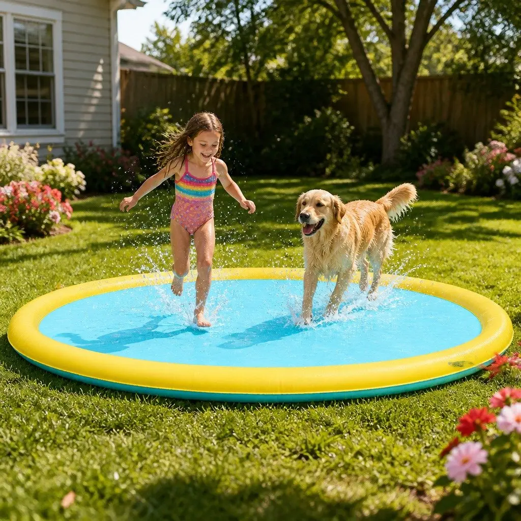 240cm Splash Pad for Kids and Pets
