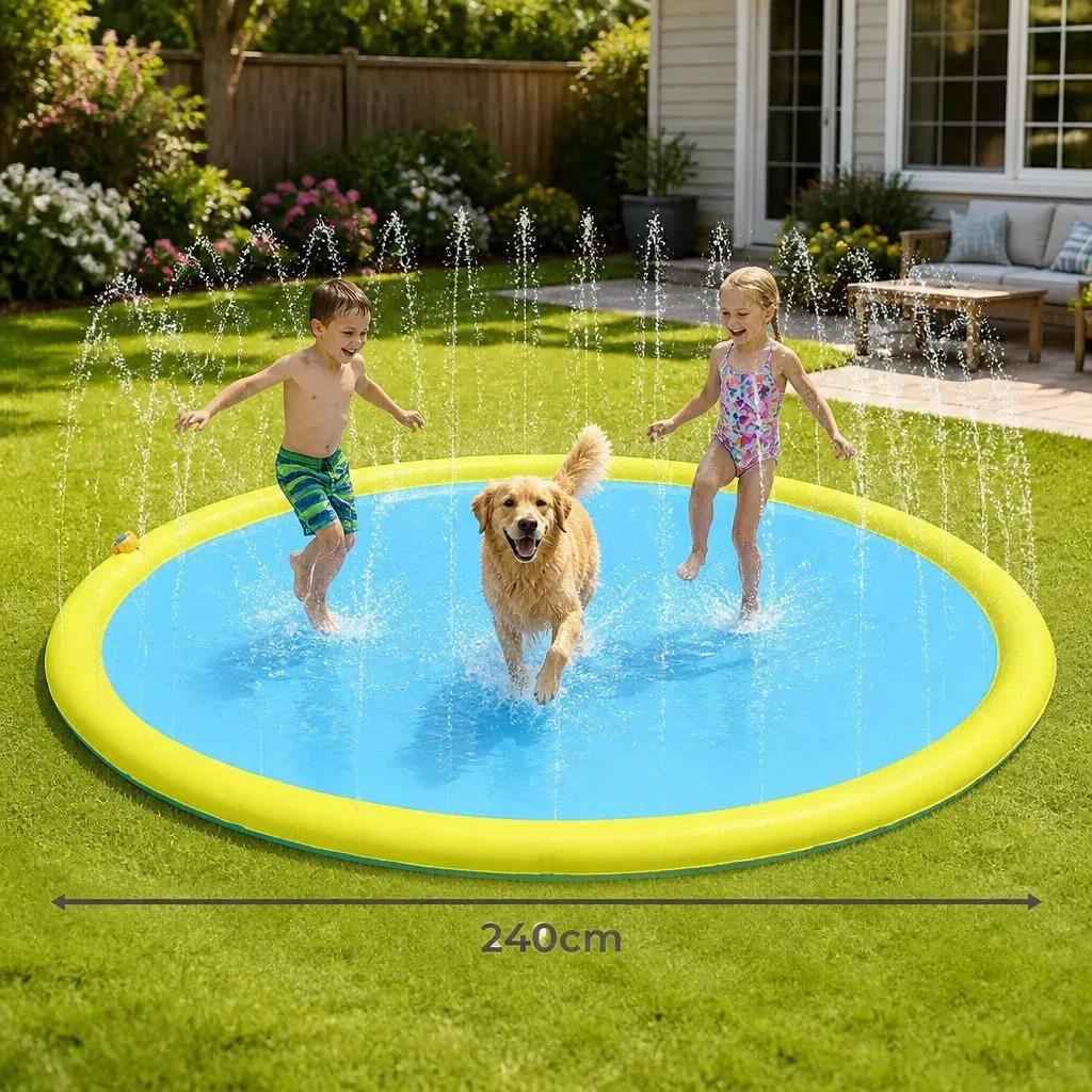 240cm Splash Pad for Kids and Pets