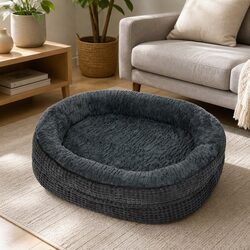 Superior Quality Orthopedic Plush Dog Bed Grey XXXL