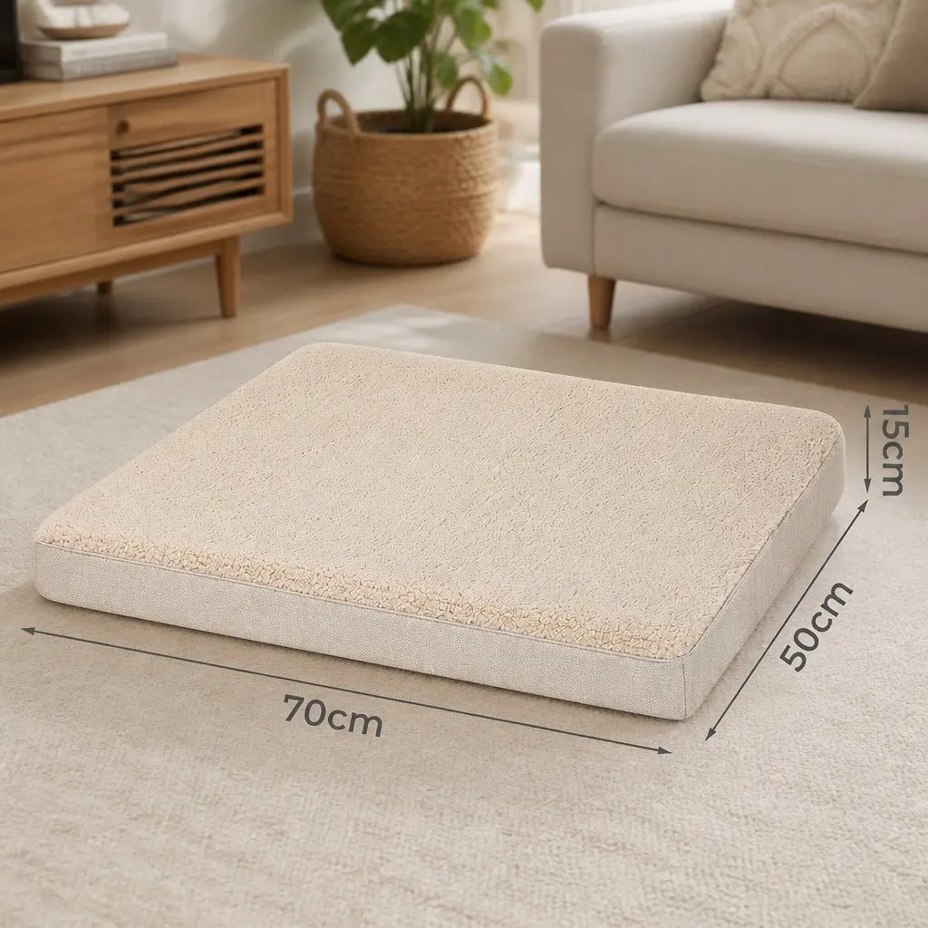 Dog Bed with Soft Cushion and Removable Cover