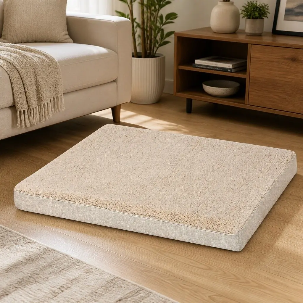 Soft Sherpa Dog Bed with Washable Cover
