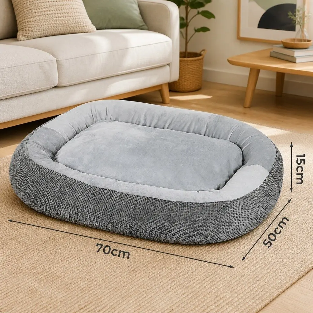 Orthopedic Plush Dog Bed with Non-Slip Base