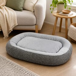 Orthopedic Plush Dog Bed with Non-Slip Support