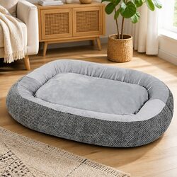 Orthopedic Plush Dog Bed with Non-Slip Base