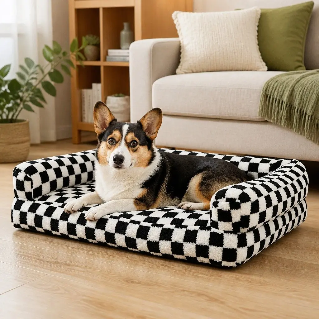 Orthopedic Dog Bed with Memory Foam for Maximum Support
