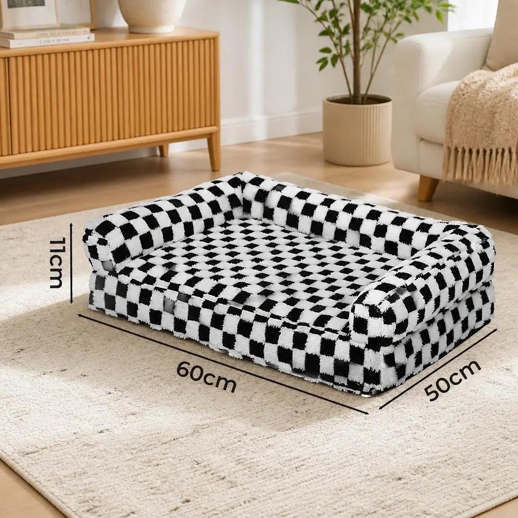 Orthopedic Dog Bed Memory Foam Pet Mattress Mat Sofa Style Washable Cover