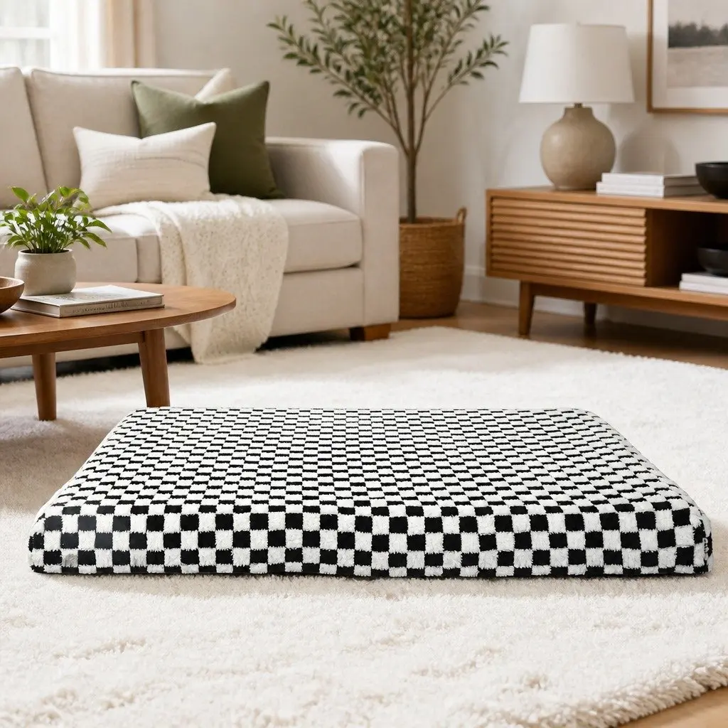 Memory Foam Orthopedic Dog Bed with Waterproof Sherpa Surface