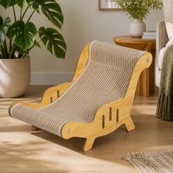Durable Cat Scratcher Bed Lounge Chair for Indoor Use