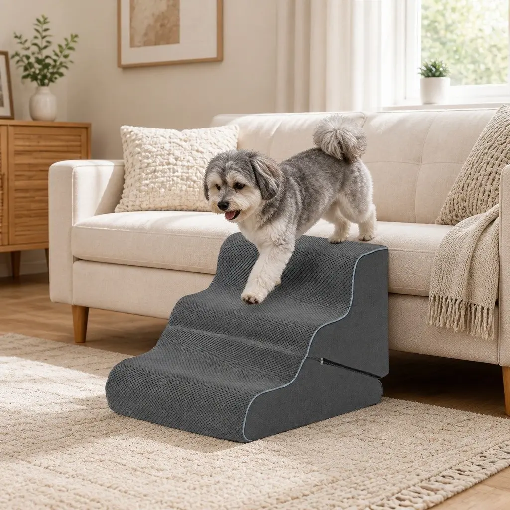 Adjustable Dog Ramp Stairs for Small Pets