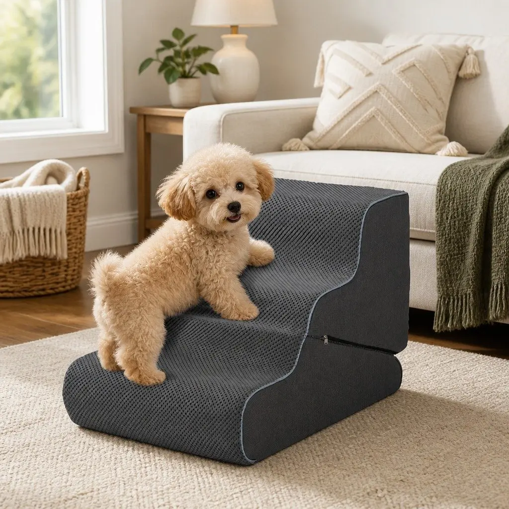 Adjustable Dog Ramp Stairs for Small Pets