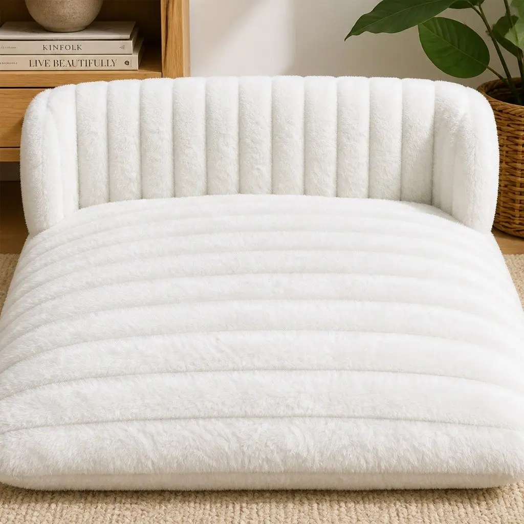 Expandable Cat Bed Sofa with Plush Comfort