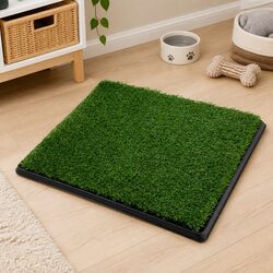 Premium Dog Potty Tray with Artificial Grass for Training
