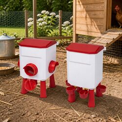 Premium Auto Chicken Feeder and Waterer Set 12kg 11L