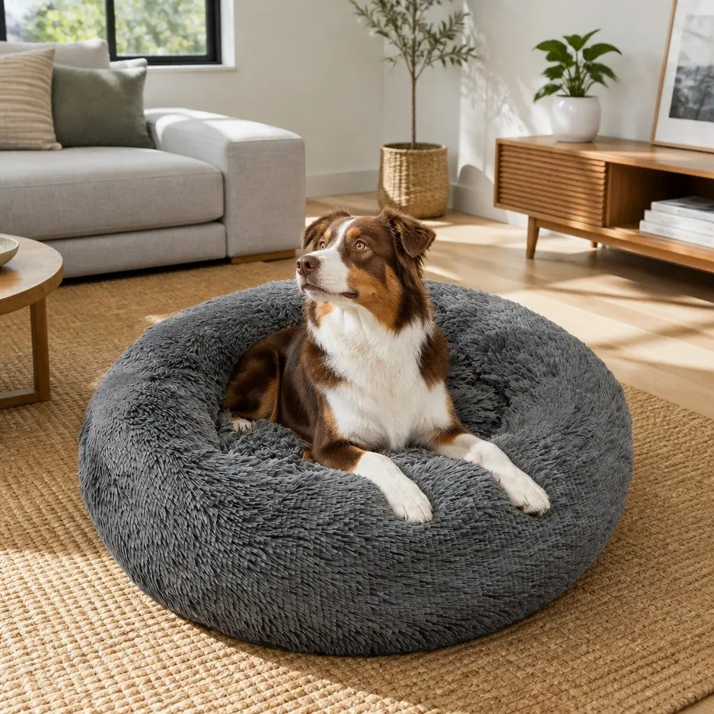 Pet Bed Polyester XXL Dark Gray