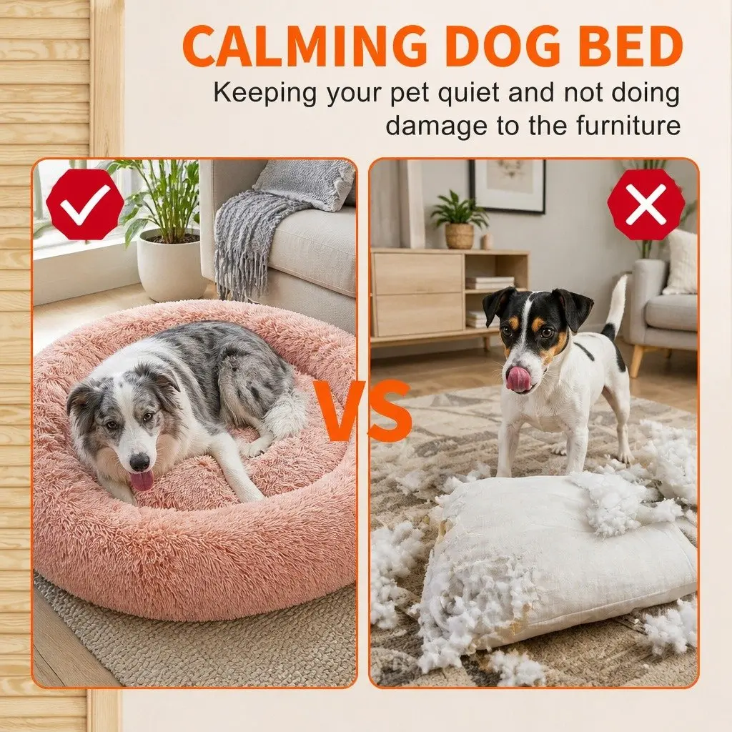 Dog Bed Polyester XXL Pink