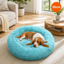 Luxurious Round Nest Dog Bed 90cm Comfy Cushion