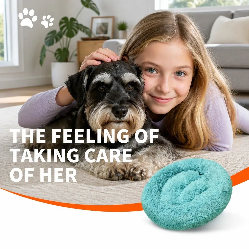 Dog Bed Polyester 120cm Teal